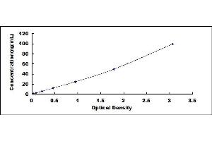 Typical standard curve (HEXB ELISA 试剂盒)