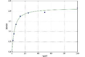 A typical standard curve (HBA1 ELISA 试剂盒)