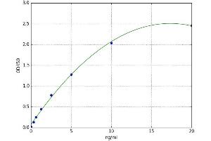A typical standard curve (BCKDHA ELISA 试剂盒)