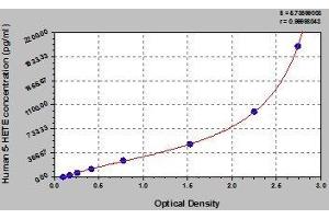 Typical standard curve (5-HETE ELISA 试剂盒)