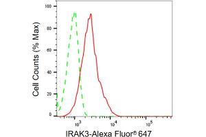 Flow cytometric analysis of IRAK3 expression in HAP-1 cells using IRAK3 antibody (ABIN7799115), 1:2,000). (Recombinant IRAK3 抗体)