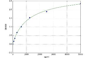 A typical standard curve (CD80 ELISA 试剂盒)