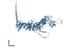 AlphaFold protein structure predicition of Mouse Recombinant Ube3b Protein, UniprotID Q9ES34