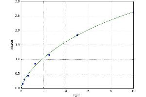 A typical standard curve (VIPR1 ELISA 试剂盒)
