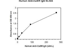ELISA image for Anti-Calcium Sensing Receptor IgG Antibody (CaSR IgG) ELISA Kit (ABIN1305169) (Anti-CaSR IgG ELISA 试剂盒)