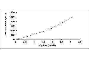 Typical standard curve (CMTM6 ELISA 试剂盒)