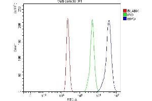 Flow Cytometry analysis of HL-60 cells using anti-MPO antibody (ABIN7602030). (Myeloperoxidase 抗体  (AA 556-697))