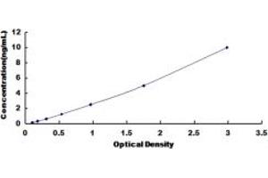 Typical standard curve (AMIGO1 ELISA 试剂盒)