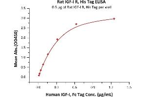 ELISA image for Insulin-Like Growth Factor 1 Receptor (IGF1R) (AA 31-936) protein (His tag) (ABIN6253547)