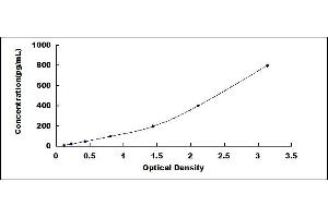 Typical standard curve (PLA2G7 ELISA 试剂盒)