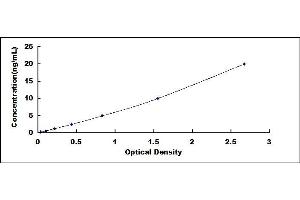 Typical standard curve (RBM20 ELISA 试剂盒)