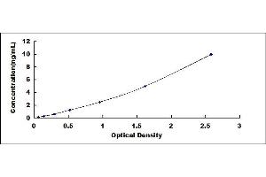Typical standard curve (TSPAN1 ELISA 试剂盒)
