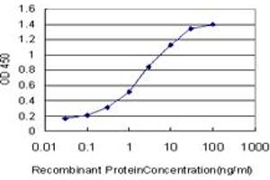 Detection limit for recombinant GST tagged PPARD is approximately 0. (PPARD 抗体  (AA 56-165))