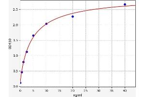 Typical standard curve