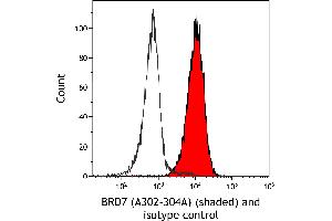 Flow Cytometry (FACS) image for anti-Bromodomain Containing 7 (BRD7) (AA 601-651) antibody (ABIN7454819)
