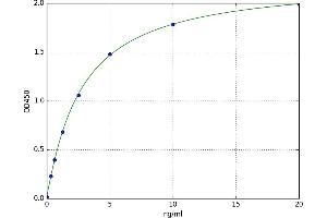 A typical standard curve (MUC4 ELISA 试剂盒)