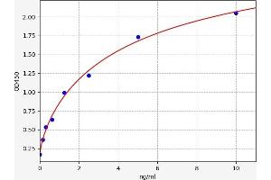 Typical standard curve (CD320 ELISA 试剂盒)