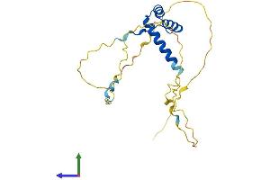 AlphaFold protein structure predicition of Human Recombinant PROP1 Protein, UniprotID O75360