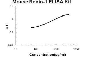 Mouse Renin-1 PicoKine ELISA Kit standard curve (Renin ELISA 试剂盒)