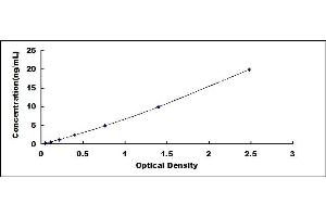 Typical standard curve (TPMT ELISA 试剂盒)