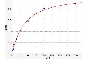 Typical standard curve (Endonuclease G ELISA 试剂盒)