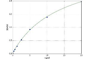 A typical standard curve (ACTN2 ELISA 试剂盒)