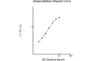 ELISA image for Elastase, Neutrophil Expressed (ELANE) ELISA Kit (ABIN612685) (ELANE ELISA 试剂盒)