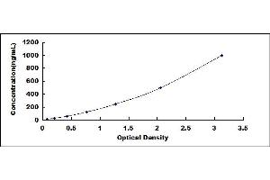 Typical standard curve (ORM1 ELISA 试剂盒)