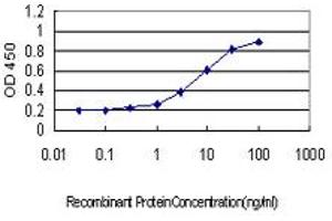 Detection limit for recombinant GST tagged ATP2B1 is approximately 0. (ATP2B1 抗体  (AA 1-97))