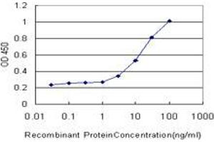 Detection limit for recombinant GST tagged PHF5A is approximately 1ng/ml as a capture antibody. (PHF5A 抗体  (AA 1-110))