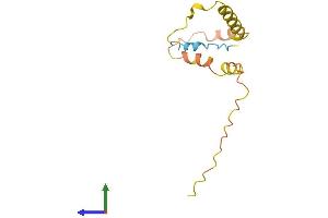 AlphaFold protein structure predicition of Human Recombinant C14orf178 Protein, UniprotID Q8N769