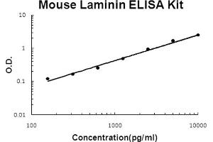 Mouse Laminin Accusignal ELISA Kit Mouse Laminin AccuSignal ELISA Kit standard curve. (Laminin ELISA 试剂盒)