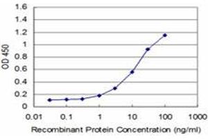 Detection limit for recombinant GST tagged LIMK1 is approximately 1ng/ml as a capture antibody. (LIM Domain Kinase 1 抗体  (AA 548-647))