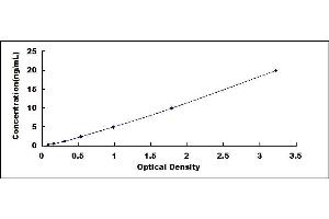 Typical standard curve (Hsc70 ELISA 试剂盒)