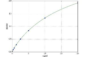 A typical standard curve (ASK1 ELISA 试剂盒)