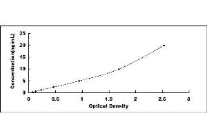 Typical standard curve (PRSS23 ELISA 试剂盒)