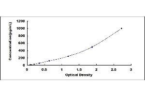 Typical standard curve (FCGR2B ELISA 试剂盒)