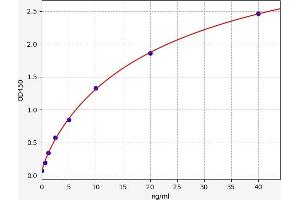 Typical standard curve (RYR2 ELISA 试剂盒)