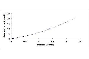 Typical standard curve (PEDF ELISA 试剂盒)