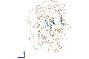 AlphaFold protein structure predicition of Human Recombinant SETBP1 Protein, UniprotID Q9Y6X0
