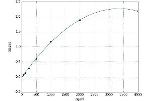 A typical standard curve (BAFF ELISA 试剂盒)