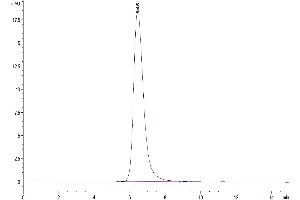 Size-exclusion chromatography-High Pressure Liquid Chromatography (SEC-HPLC) image for SARS-CoV-2 Spike S1 (N501Y) protein (His tag) (ABIN7274394)