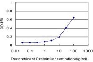 Detection limit for recombinant GST tagged ALDH3A1 is approximately 1ng/ml as a capture antibody. (ALDH3A1 抗体  (AA 1-453))