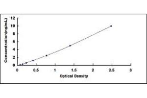 Typical standard curve (SGPP1 ELISA 试剂盒)