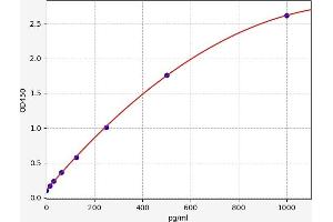 Typical standard curve (CD209a Antigen ELISA 试剂盒)
