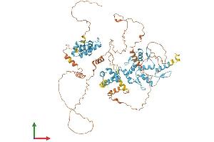 AlphaFold protein structure predicition of Human Recombinant ZSCAN32 Protein, UniprotID Q9NX65 (Zinc Finger and SCAN Domain Containing 32 (ZSCAN32) (AA 1-697) protein (His tag))