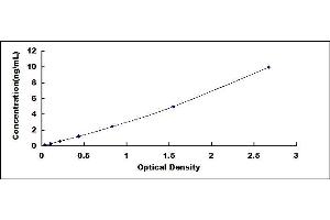 Typical standard curve (CCL28 ELISA 试剂盒)