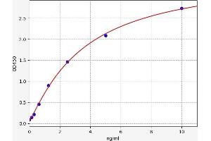 Typical standard curve (Catalase ELISA 试剂盒)