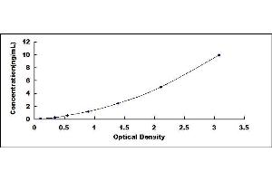 Typical standard curve