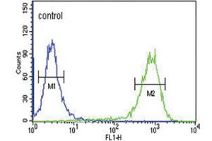 Flow Cytometry (FACS) image for anti-Melanocortin 3 Receptor (MC3R) antibody (ABIN3003883) (MC3R 抗体)